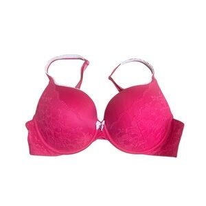 Victoria's Secret Hot Pink Lace Bra